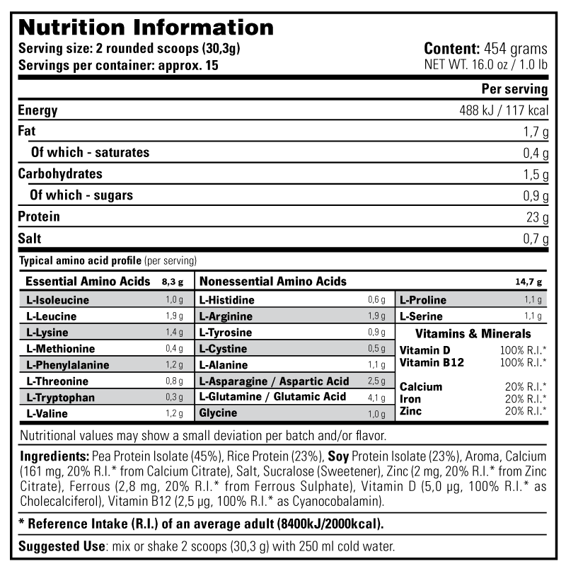 100% Plant Based Protein Stacker2 Europe Nutricore Nutrition®