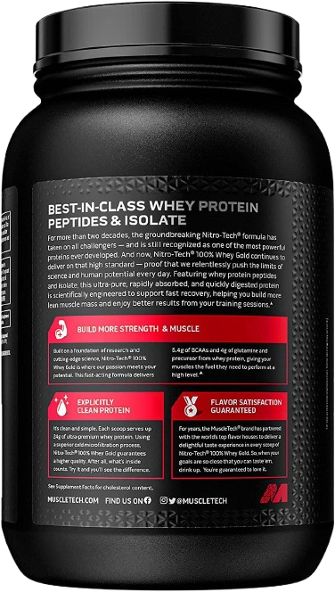MuscleTech Nitro Tech 100% Whey Nutricore Nutrition®