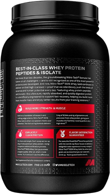 MuscleTech Nitro Tech 100% Whey Nutricore Nutrition®