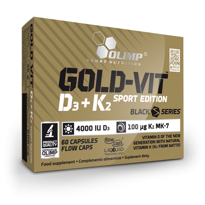 Gold-vit D3+K2 Sport Edition | 60 Caps Nutricore Nutrition®