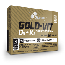 Gold-vit D3+K2 Sport Edition | 60 Caps Nutricore Nutrition®