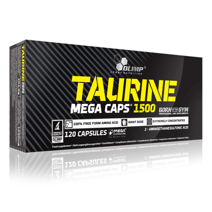 Olimp Taurine Mega Caps® 1500 - 120 Gélules Nutricore Nutrition®