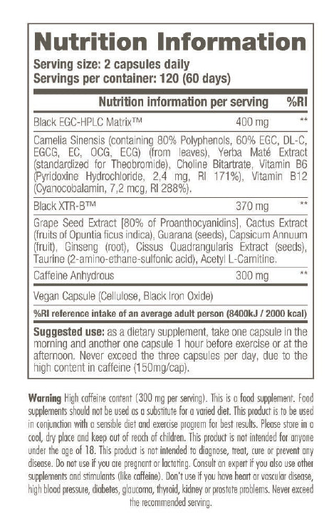 STACKER BLACK BURN | 120caps Nutricore Nutrition®