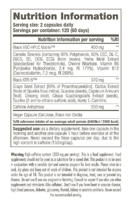 STACKER BLACK BURN | 120caps Nutricore Nutrition®