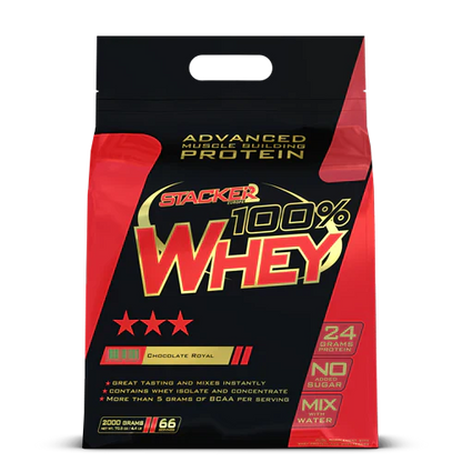 100% WHEY STACKER2 | 2000G Nutricore Professionals - Boostez vos performances !