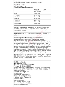 BCAA MAX SUPPORT 500g Nutricore Nutrition®