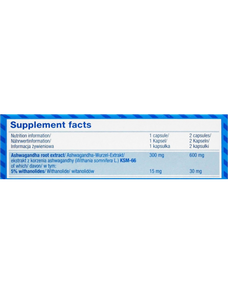 Ashwagandha 600 Sport | 60caps Nutricore Nutrition®
