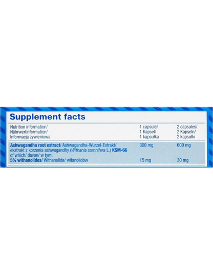 Ashwagandha 600 Sport | 60caps Nutricore Nutrition®