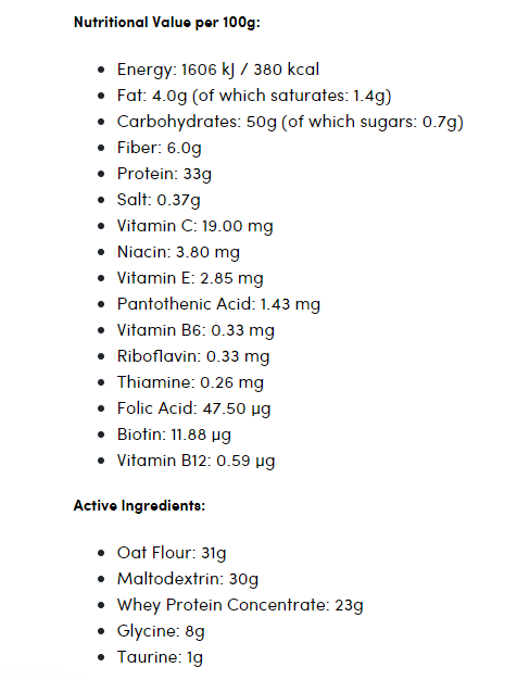 Boogie OAT Gainer | 2kg Nutricore Nutrition®
