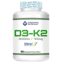 Vitamin D3-K2 2000ui | 60caps - Nutricore - Health & Fitness