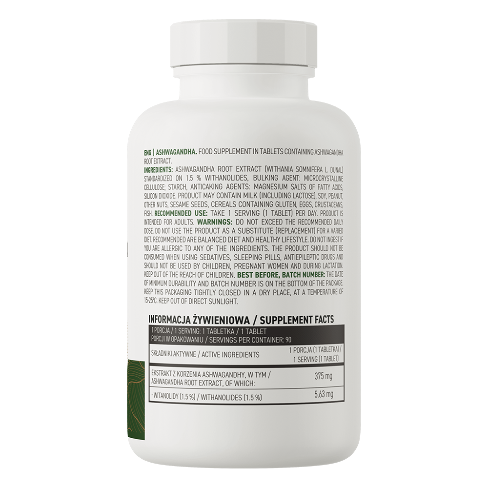OstroVit Ashwagandha VEGE 90 tablets Nutricore Nutrition®