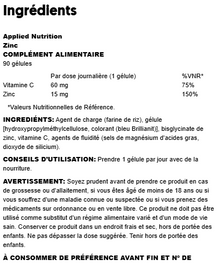 Zinc | 90 caps Nutricore Nutrition®